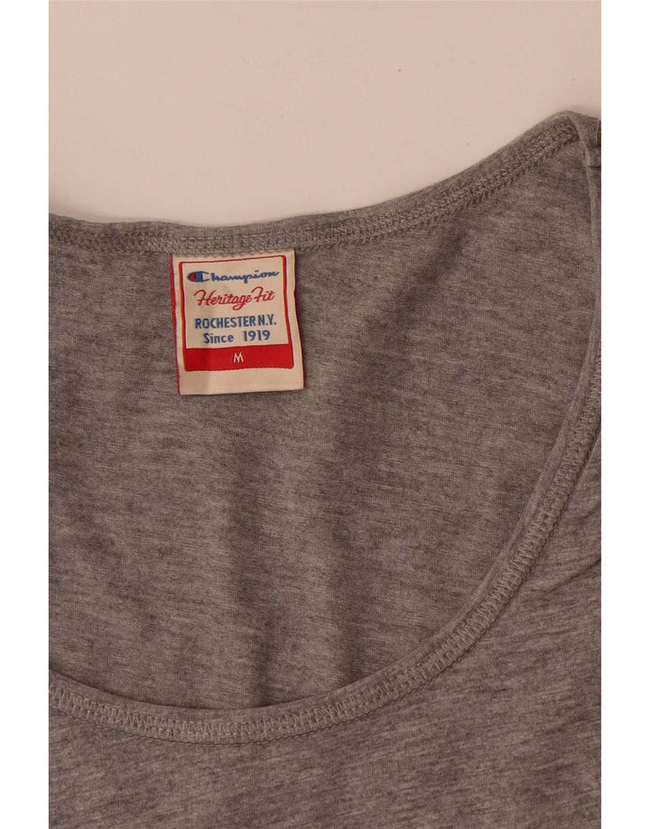 Colete feminino Champion Heritage Fit Graphic UK 12 cinza médio manchado