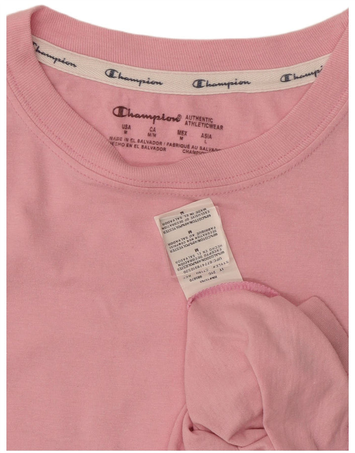 Camiseta feminina Champion UK 12 algodão rosa médio