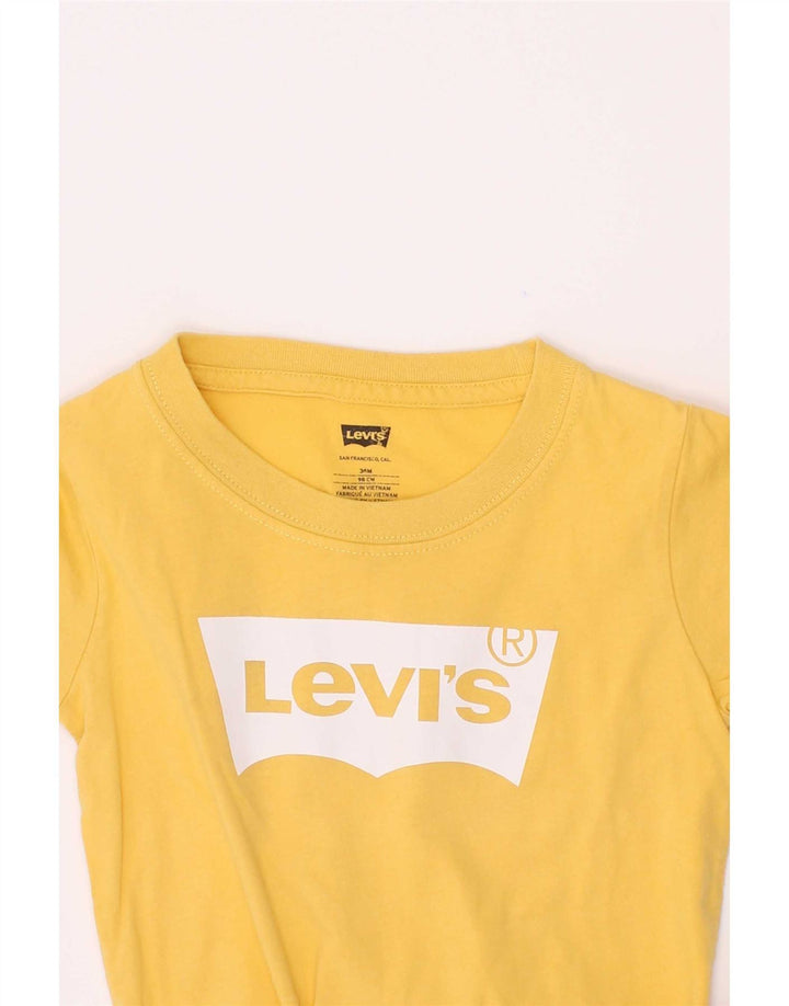 Top Levi's Boys Graphic T-Shirt 2-3 Anos Amarelo
