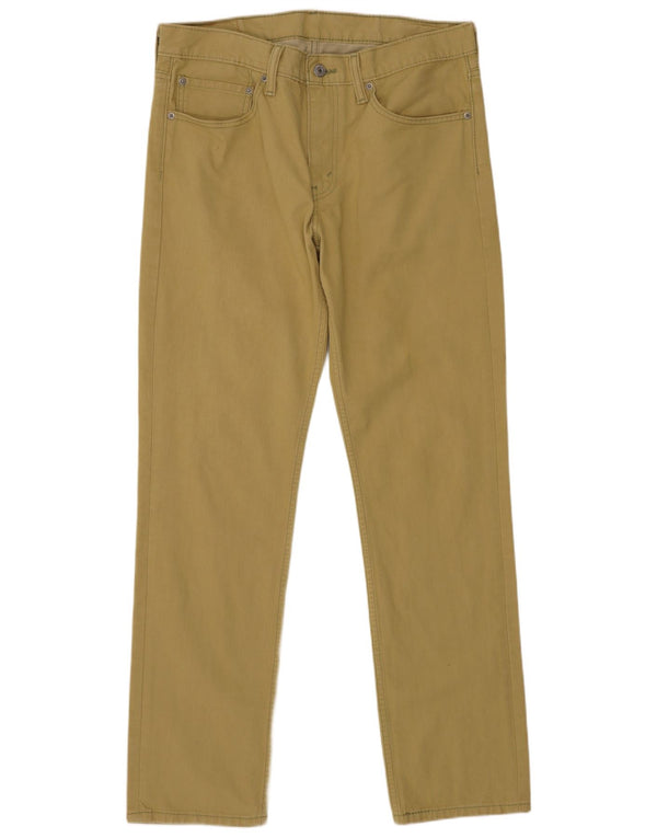 Levi's Masculino 511 Slim Jeans W34 L32 Cáqui Algodão