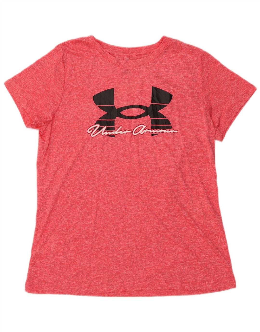 Camiseta gráfica feminina UNDER ARMOUR UK 14 grande vermelha manchada