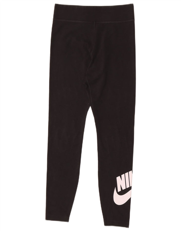Leggings Nike Femininas Graphic UK 12 Médio Algodão Preto