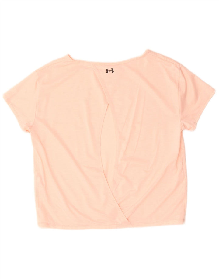 Blusa feminina Under Armour com ajuste solto Top UK 10 poliéster rosa pequeno