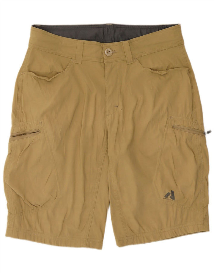 Shorts cargo masculino Eddie Bauer W32 grande nylon cáqui