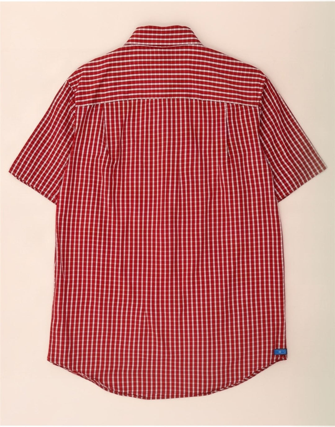 Camisa masculina de manga curta Gap pequena vermelha guingão