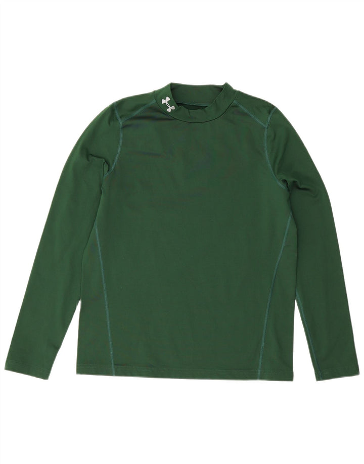 Under Armour Boys Cold Gear Top manga comprida 13-14 anos XL verde poliéster