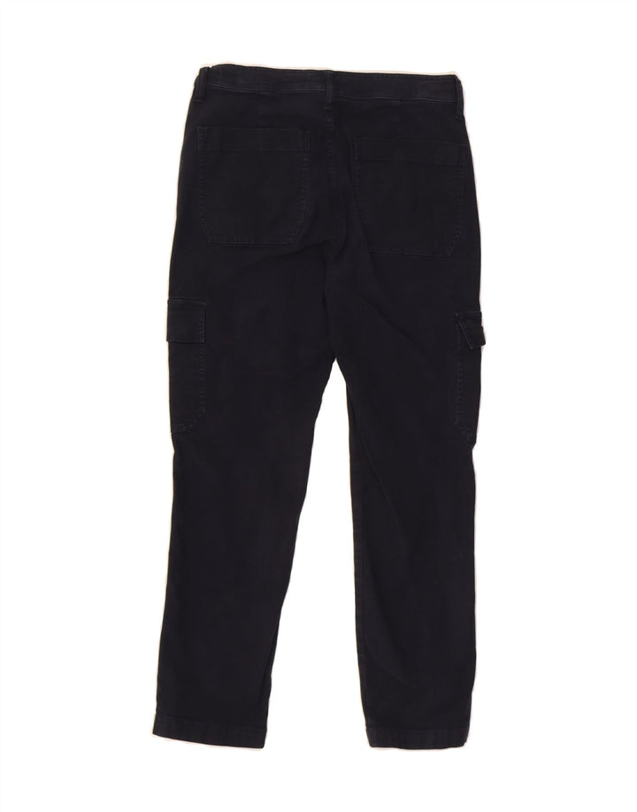 J. CREW Womens Slim Cargo Cropped Trousers W26 L25 Navy Blue Cotton Vintage J. Crew and Second-Hand J. Crew from Messina Hembry 