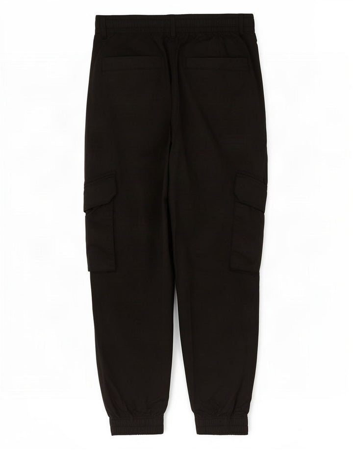 Calça cargo masculina Zara Crop Joggers médio W31 L25 poliéster preto