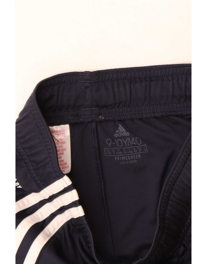 Shorts esportivos Adidas meninos 9-10 anos azul marinho poliéster