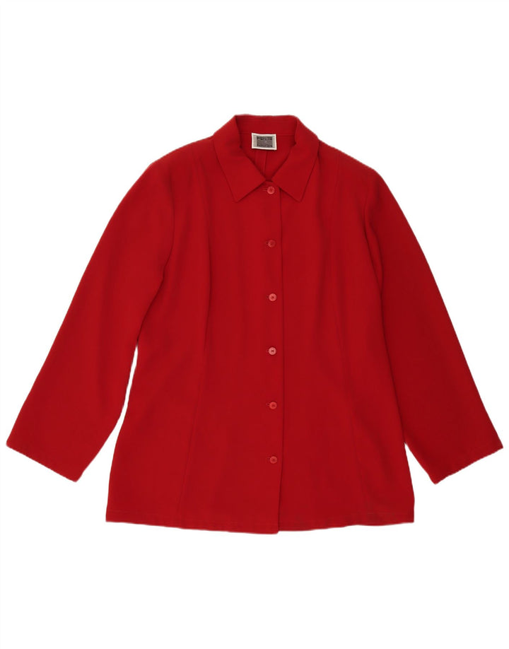 Blusa feminina Perte by Krizia UK 16 grande poliéster vermelho