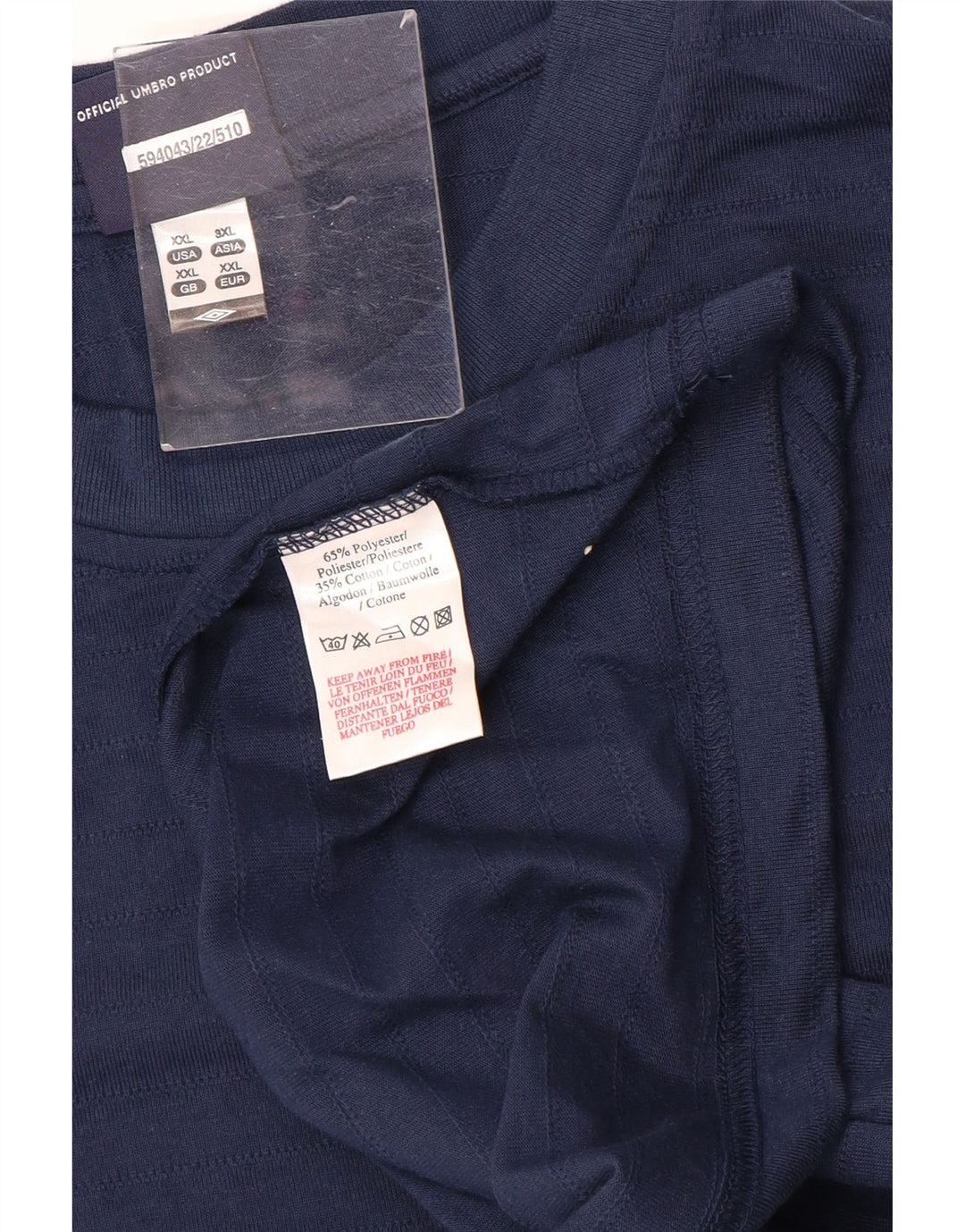 Camiseta masculina UMBRO Top 2XL algodão azul marinho