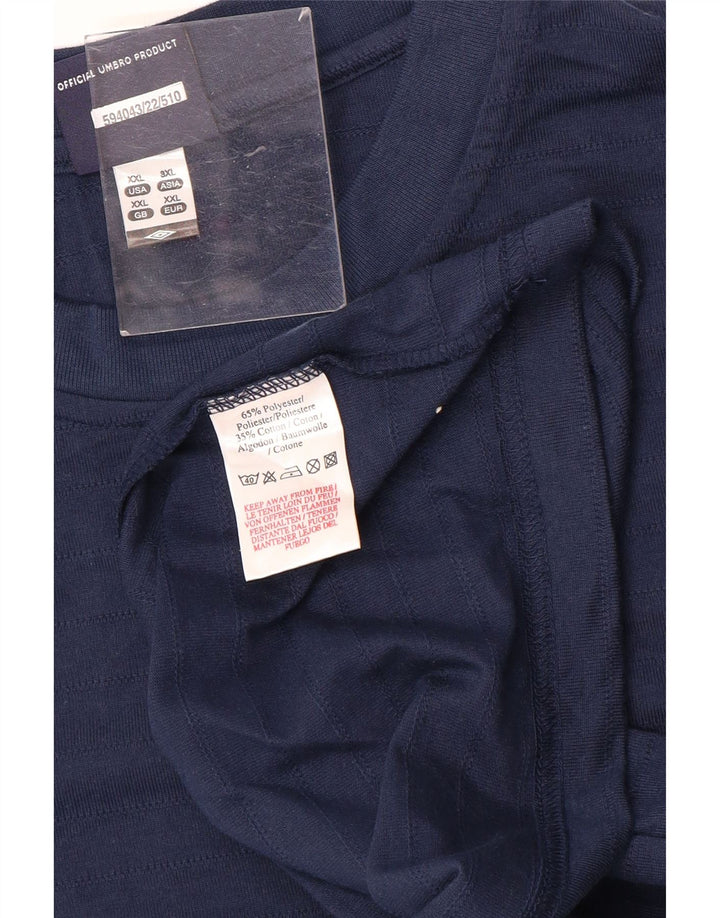 Camiseta masculina UMBRO Top 2XL algodão azul marinho