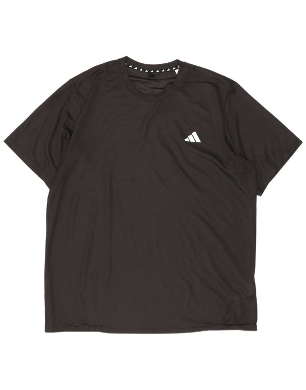 Adidas Mens Aeroready Camiseta Top XL Preto Poliéster