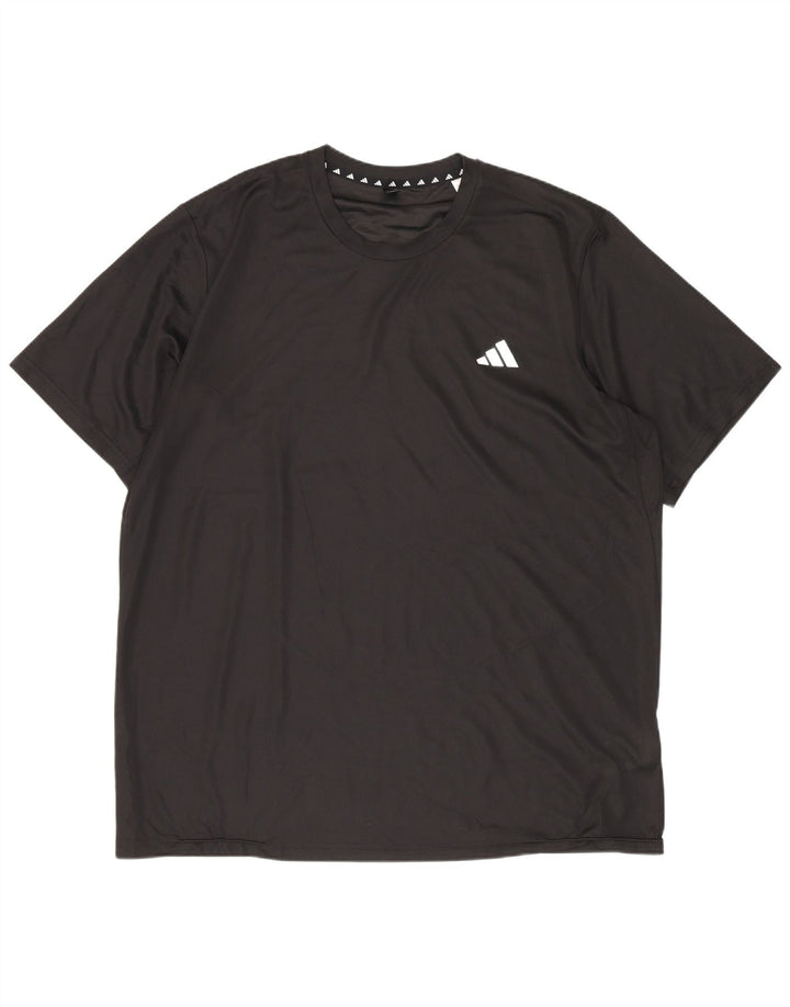 Adidas Mens Aeroready Camiseta Top XL Preto Poliéster