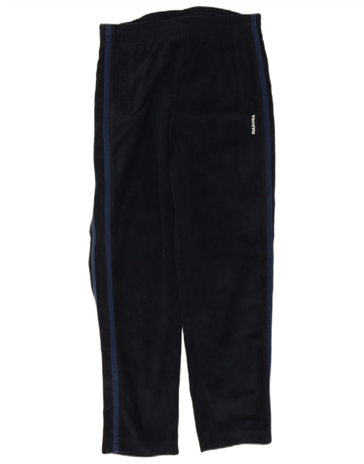 Calça de treino masculina Diadora grande poliéster preto