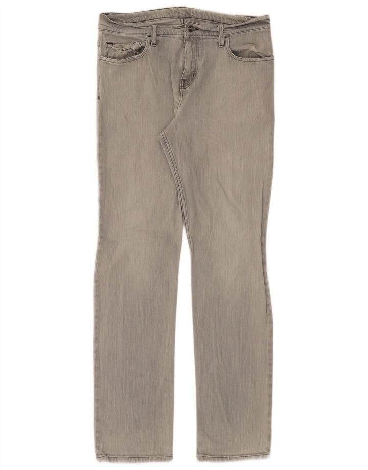 Carhartt Masculino Straight Jeans W34 L34 Cinza Algodão