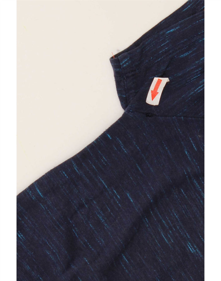 Camiseta masculina Superdry Top pequeno azul marinho manchado