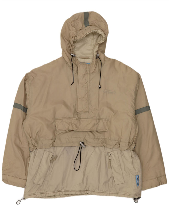 Jaqueta Fishbone masculina com capuz Anorak UK 38 Médio Bege