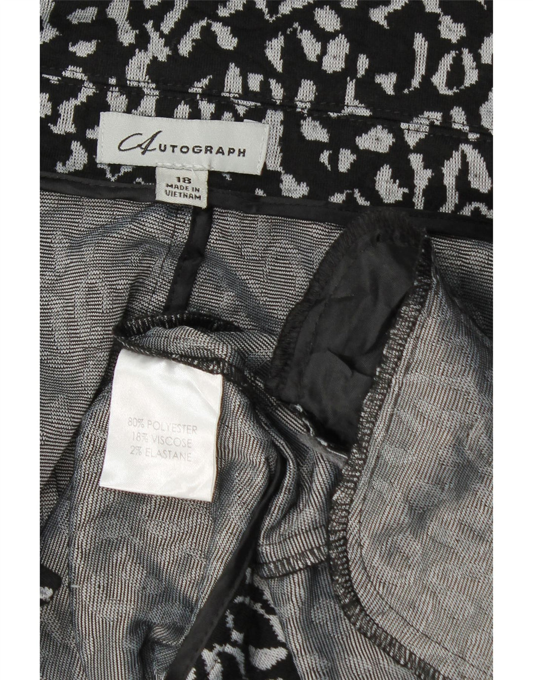 Jaqueta blazer feminina Marks & Spencer Autograph manga 3/4 Reino Unido 18 XL preta