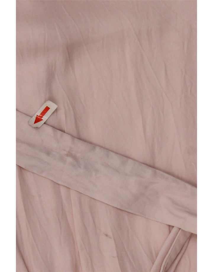 Vestido feminino Zara UK 10 pequeno viscose rosa