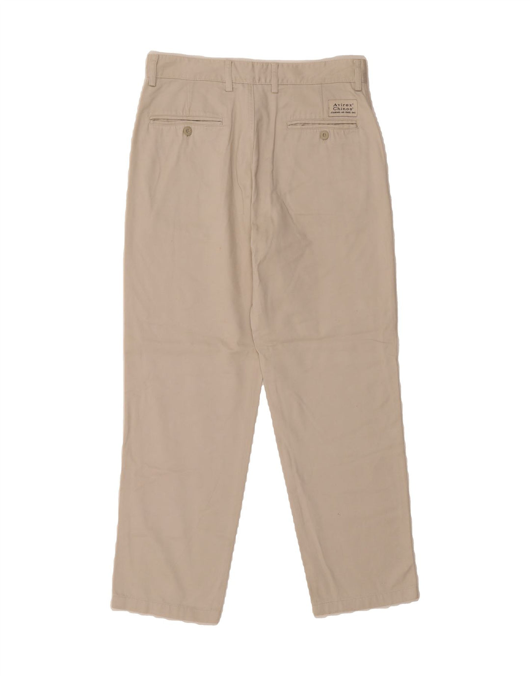 AVIREX Mens Straight Chino Trousers W31 L28 Beige Cotton Vintage Avirex and Second-Hand Avirex from Messina Hembry 