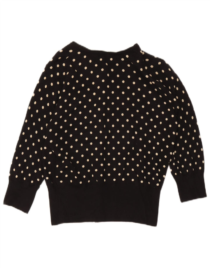 Suéter feminino Marks & Spencer Autograph Cardigan Reino Unido 14 médio preto