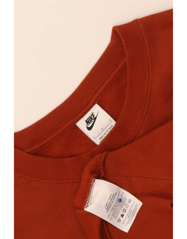 Moletom Nike Feminino Crop Graphic Oversized Jumper UK 16 Grande Vermelho