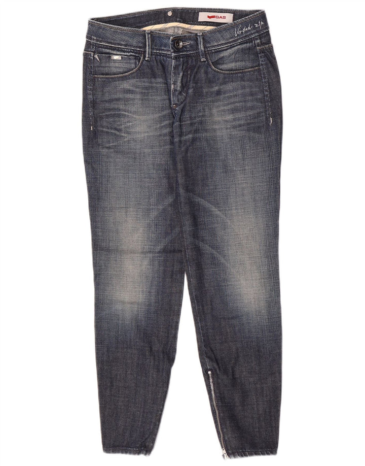 Gas Womens Slim Jeans W27 L26 Azul Algodão
