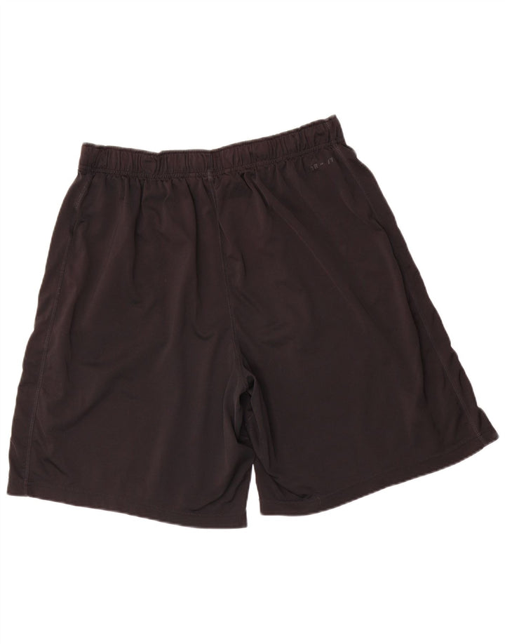Shorts esportivos masculinos Nike Dri Fit grandes pretos