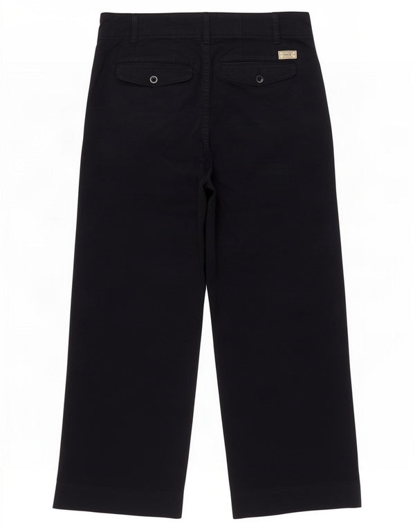Calça cropped feminina Polo Ralph Lauren EUA 0 XS W25 L23 Azul marinho