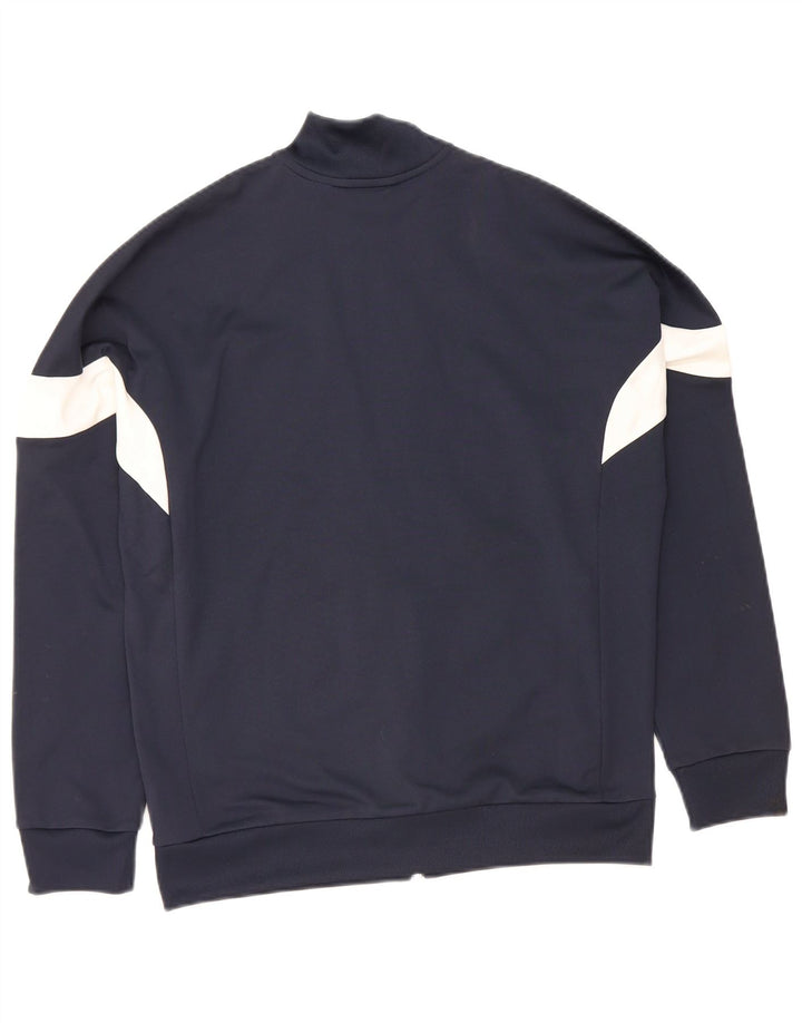 ADIDAS Meninos Tracksuit Top Jacket 13-14 Anos Azul Marinho Colorblock