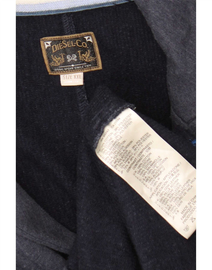 Jaqueta Blazer Masculina Diesel Double Breasted Reino Unido 44 2XL Algodão Azul Marinho