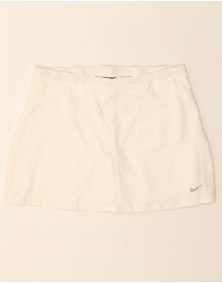 NIKE Girls Skort 13-14 Years XL White Cotton Vintage Nike and Second-Hand Nike from Messina Hembry 