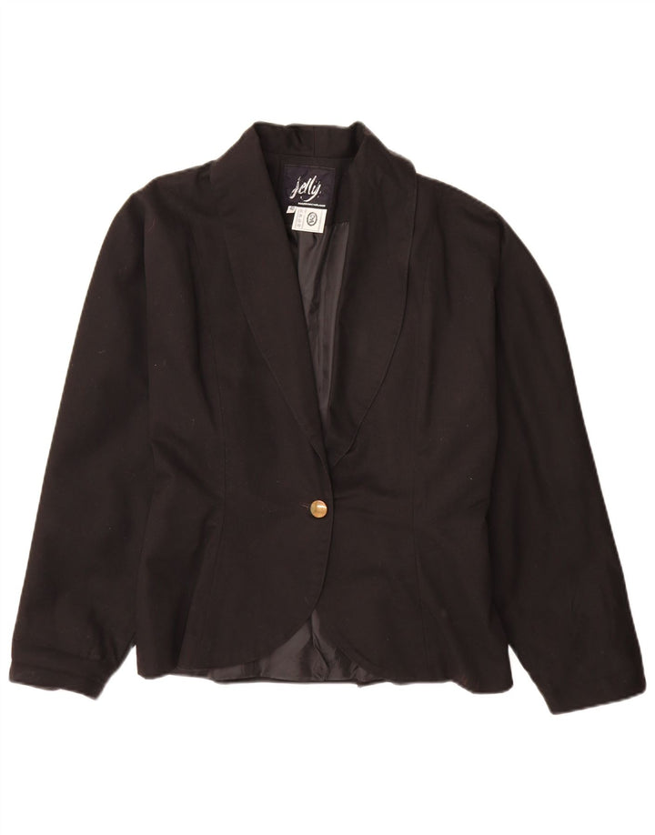 Jaqueta blazer feminina C&A com 1 botão EU 40 algodão preto médio