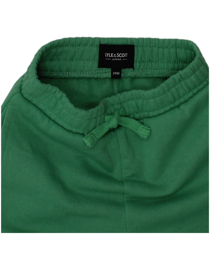 Calça de treino Lyle & Scott para meninas, 18 a 24 meses, algodão verde