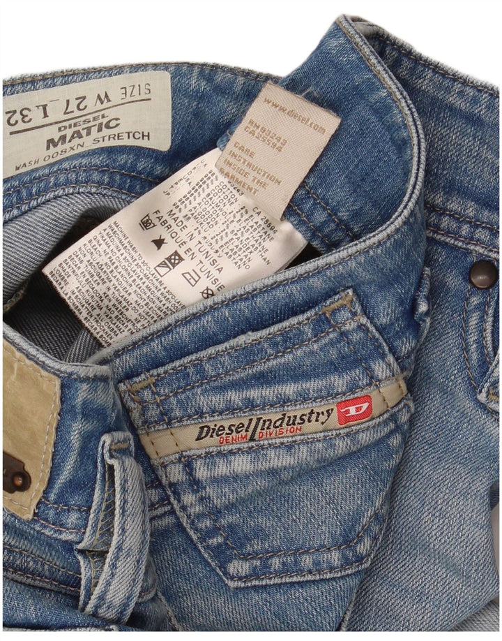 Diesel Feminino Matic Slim Jeans W27 L32 Azul Algodão