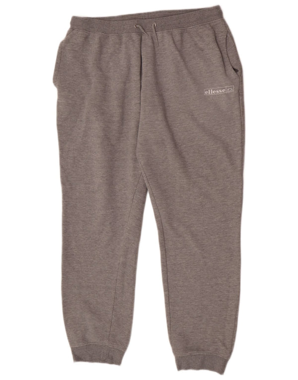 Calça de treino feminina Ellesse Joggers UK 22 3XL cinza algodão