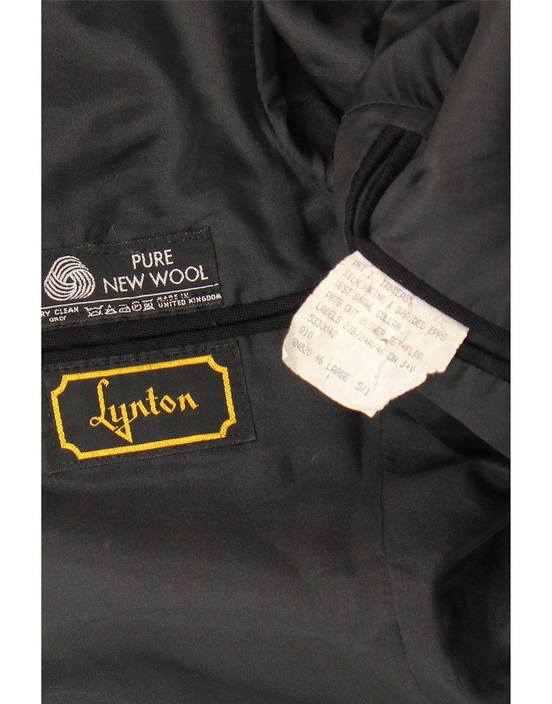 Casaco feminino blazer IT 46 grande preto lã nova