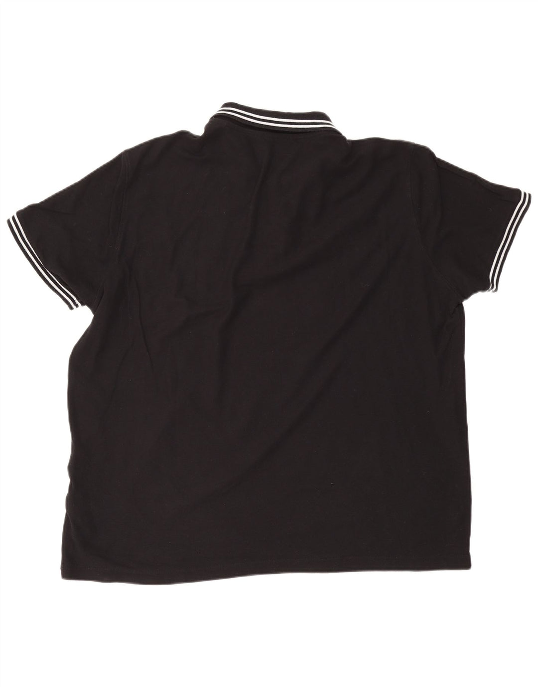 LOTTO Mens Polo Shirt 2XL Black Cotton