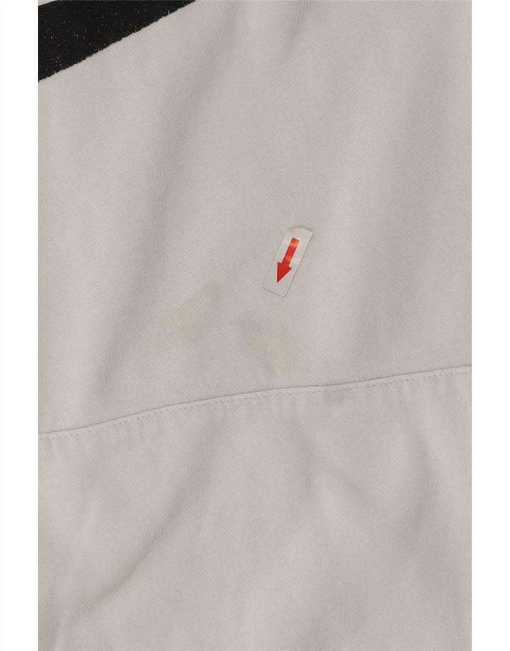 Suéter Nike masculino com capuz gráfico grande algodão branco