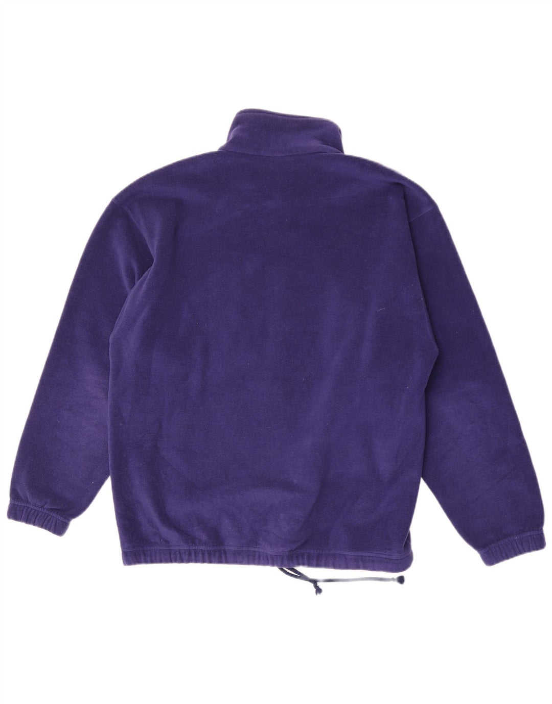 Sergio Tacchini Suéter masculino de lã com zíper e gola grande roxo