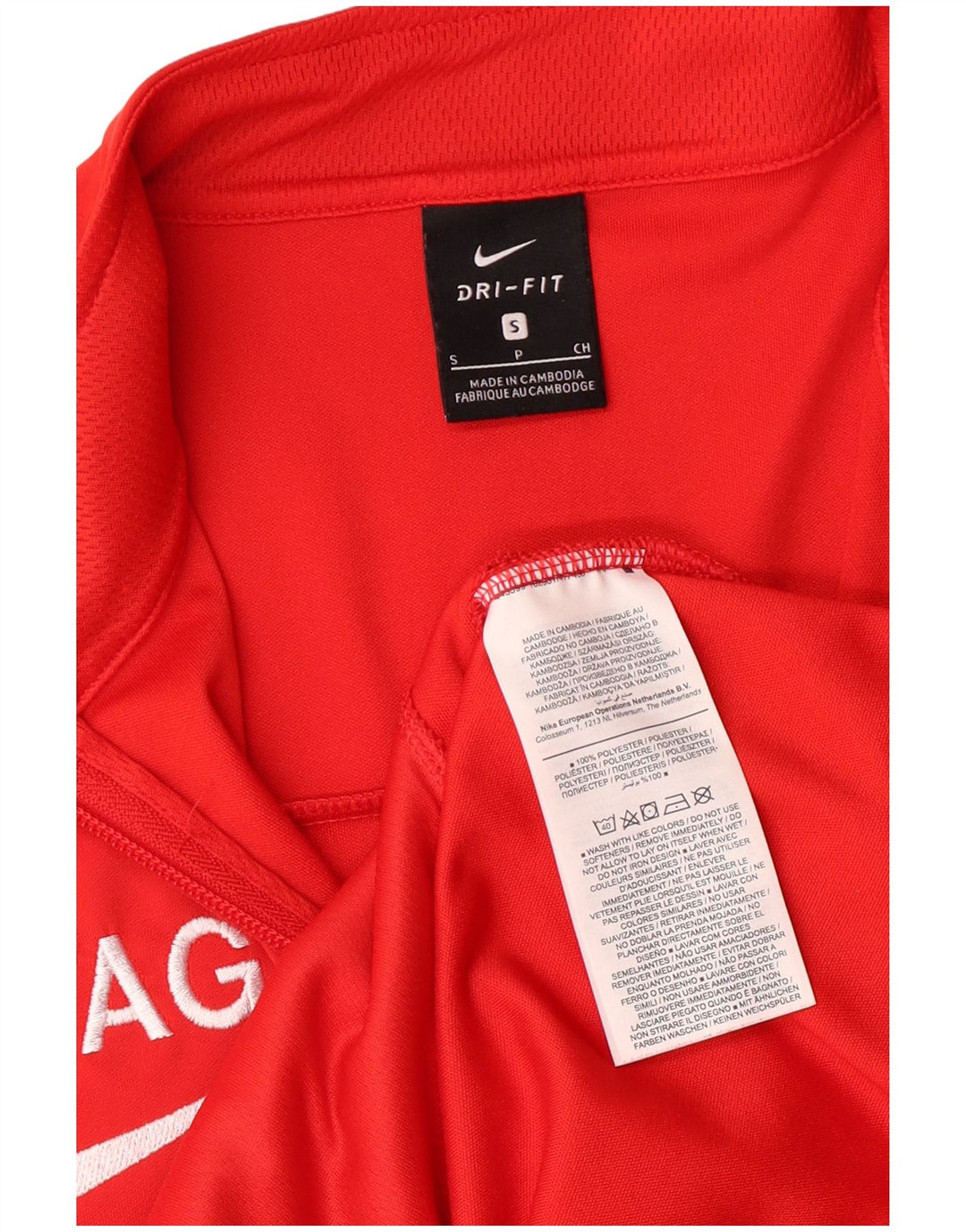 Nike Mens Graphic Tracksuit Top Jacket Pequeno Poliéster Vermelho Esportes