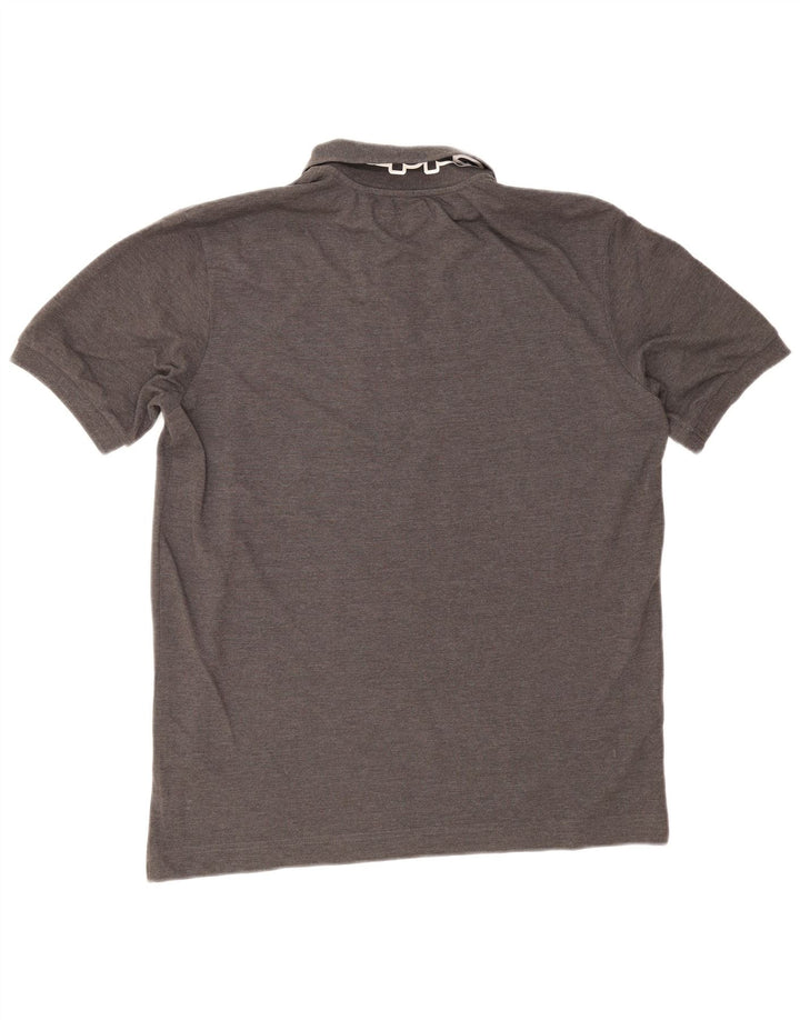 Camisa pólo gráfica masculina Kappa XL cinza algodão