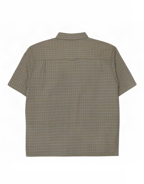 Camisa masculina de manga curta The North Face XL verde xadrez modal
