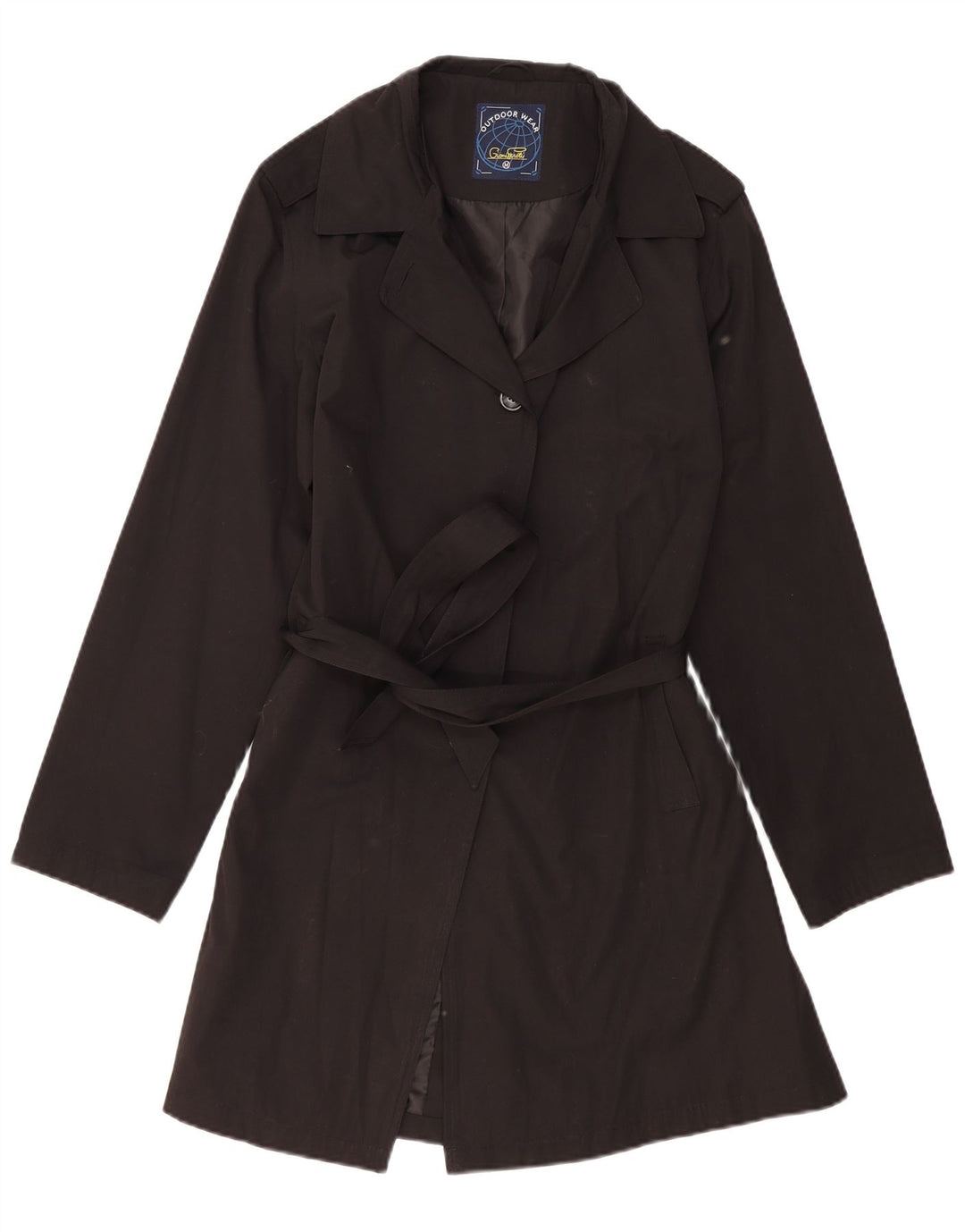 Trench Coat Feminino Gioni Feroti UK 14 Médio Preto