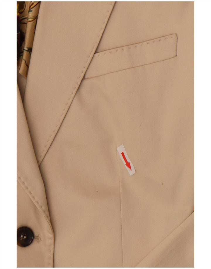 Jaqueta Blazer Feminina Dolce & Gabbana com 2 Botões IT 46 Grande Bege Clássico