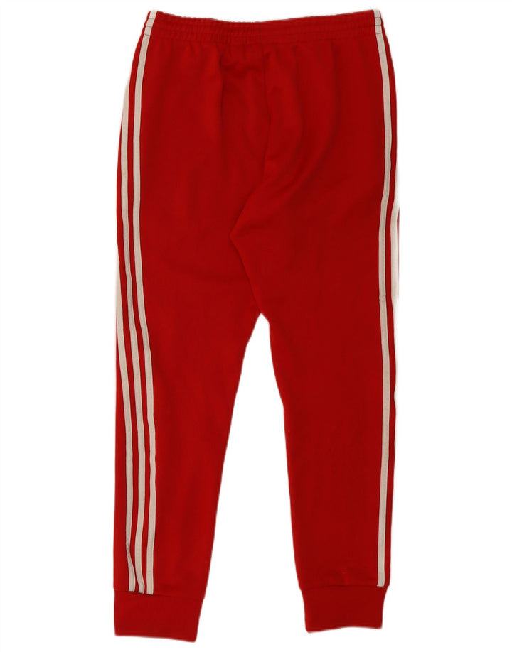 Adidas Mens Treino Calças Joggers Médio Poliéster Vermelho