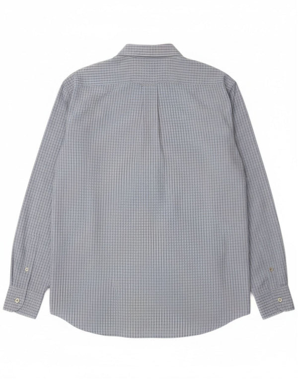 Camisa masculina de ajuste regular Harmont & Blaine XL azul algodão guingão