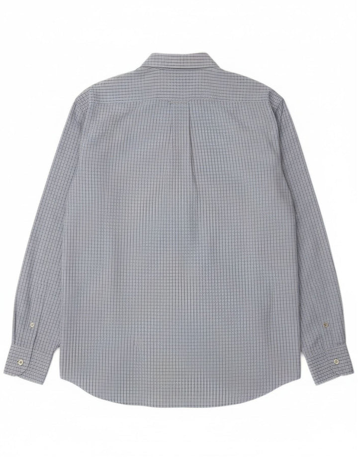 Camisa masculina de ajuste regular Harmont & Blaine XL azul algodão guingão