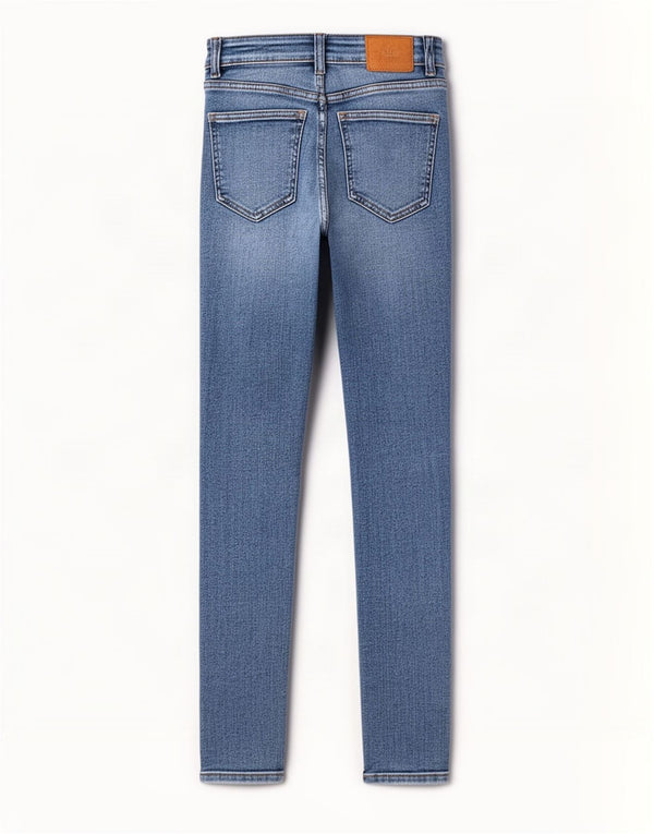 Calça jeans skinny feminina Zara EU 34 2XS W24 L28 azul algodão